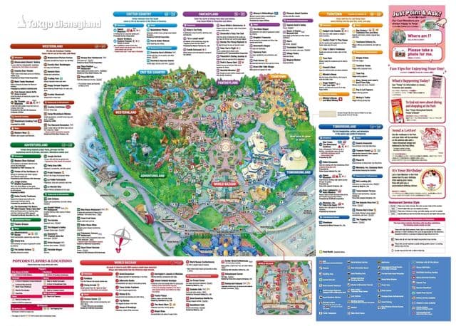 東京ディズニーランドのパークマップ