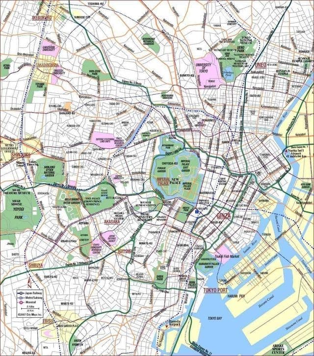 東京都の都市地図