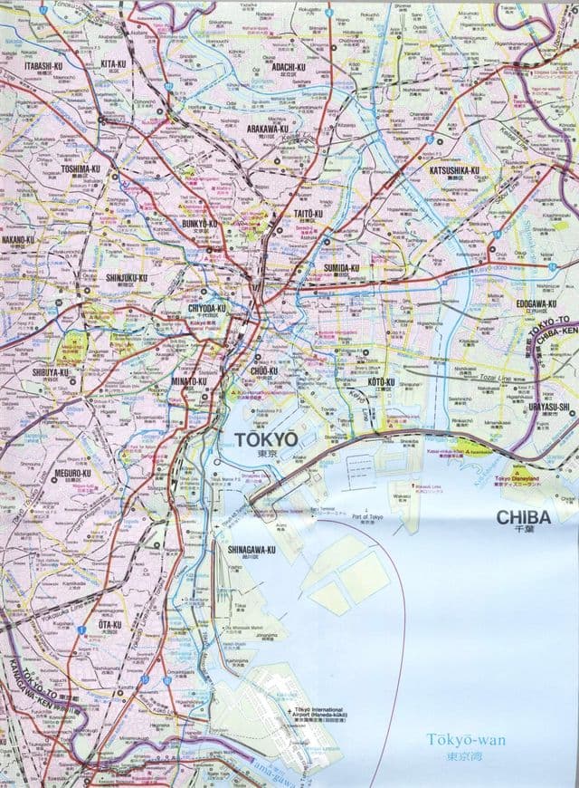 東京の街並みマップ