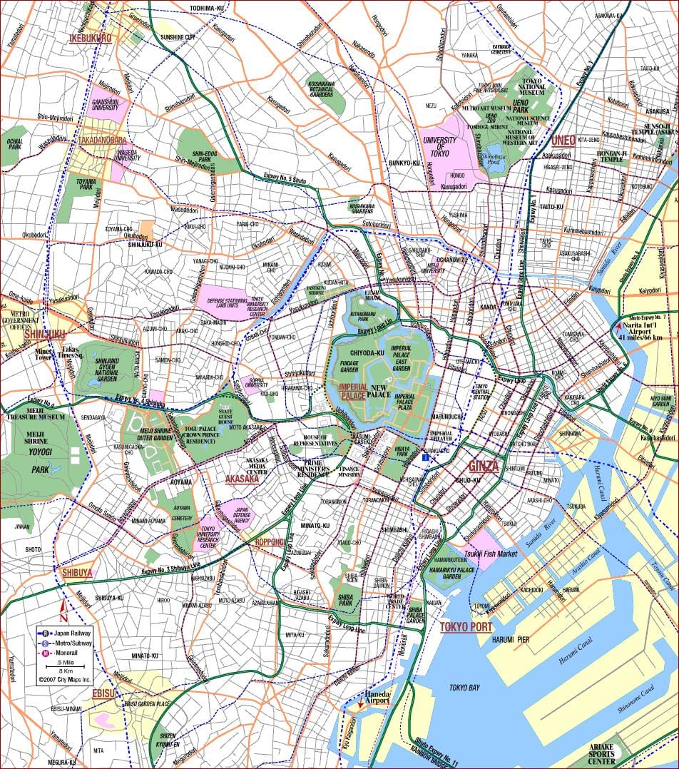 東京都の都市地図