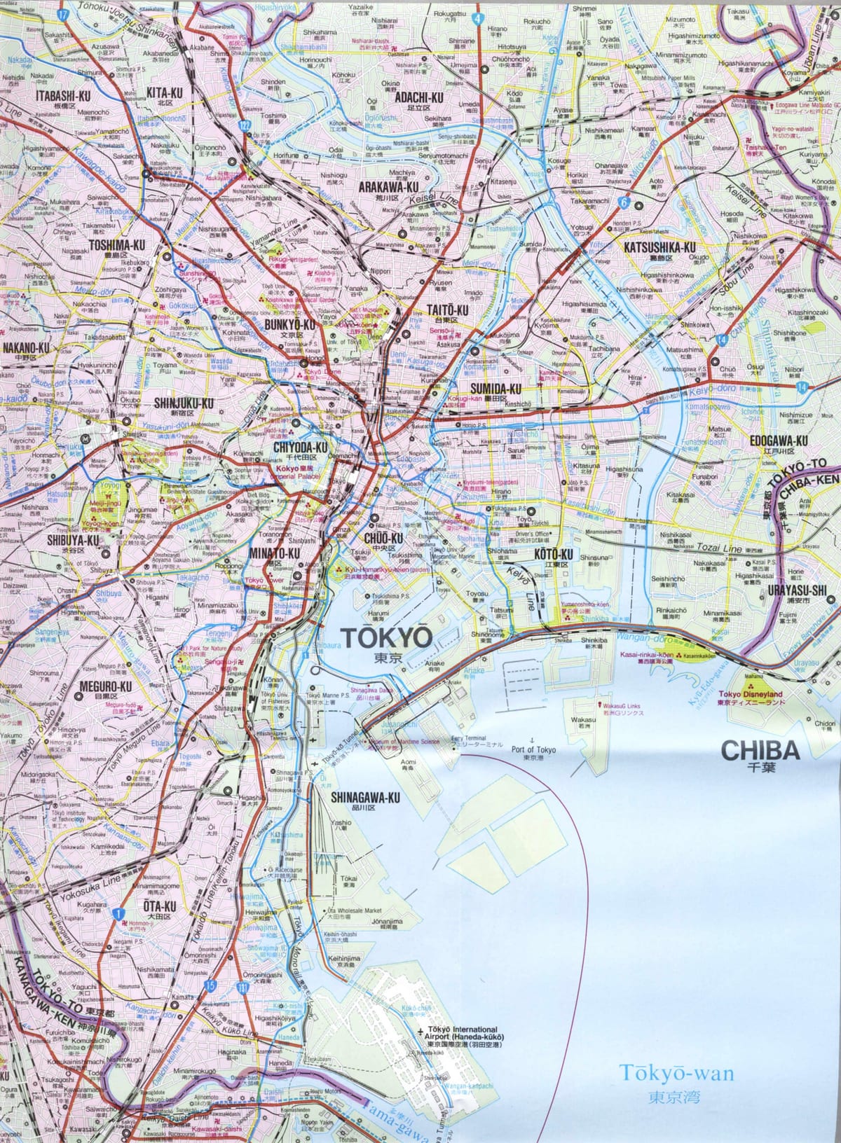 東京の街並みマップ