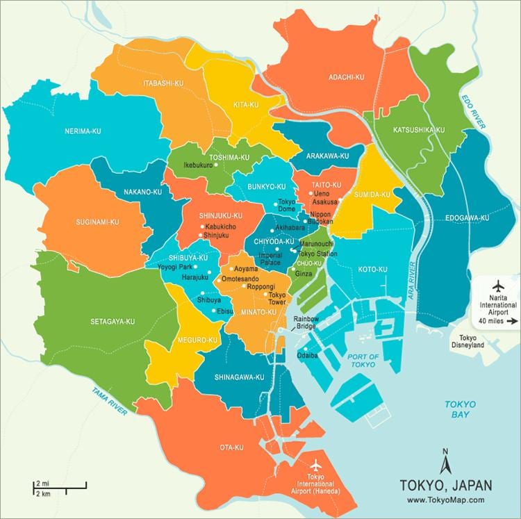 東京地区地図