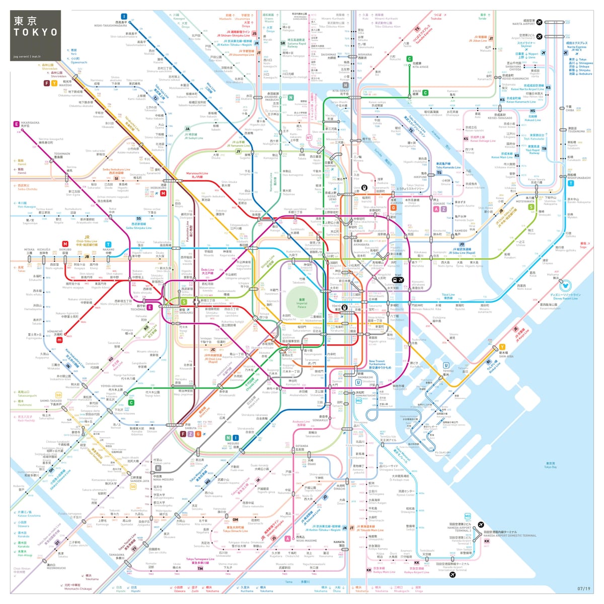東京地下鉄駅マップ